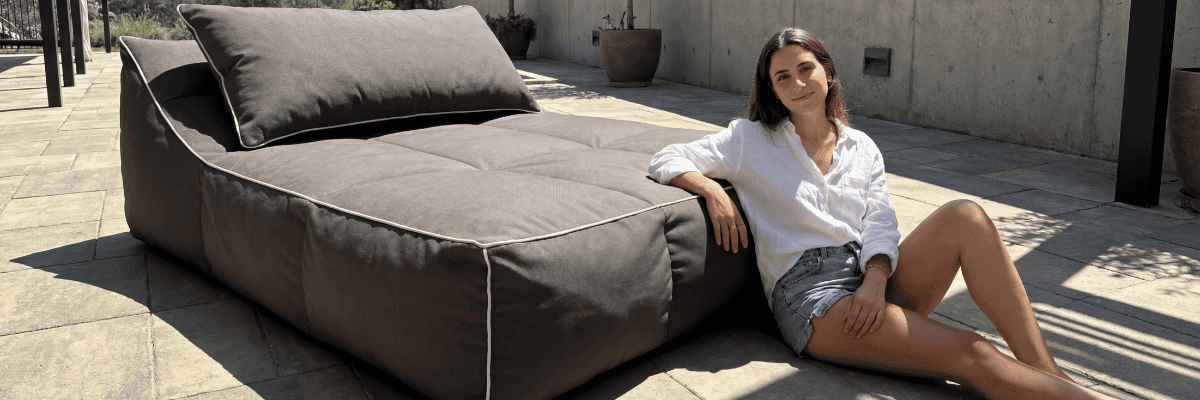 המחשת הגודל של המיטה הזוגית Terra JUMBO על דק