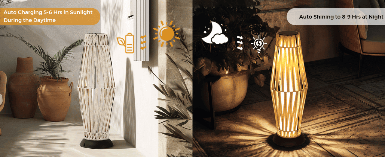 טעינה סולארית ביום והדלקה אוטומטית בלילה