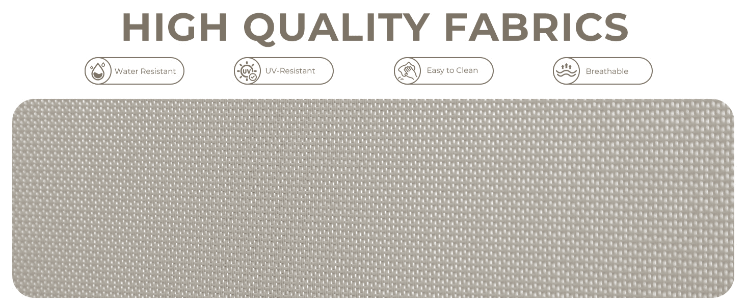 טקסטורה של בד איכותי ועמיד למים ולשמש בסט Urban Sand