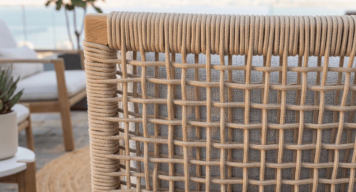 שזירת חבל חול Basketweave